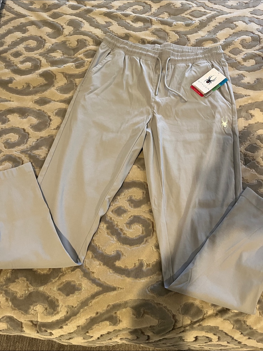 Spyder Men’s Light Gray Athletic Joggers size Medium
